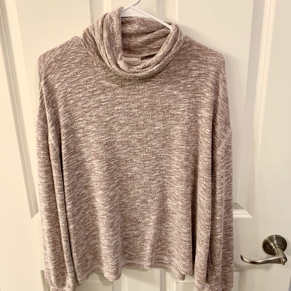 Pink Turtleneck Sweater